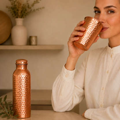 Cu Nordic™ - Kopparflaska | Naturligt renare vatten – helt utan plast