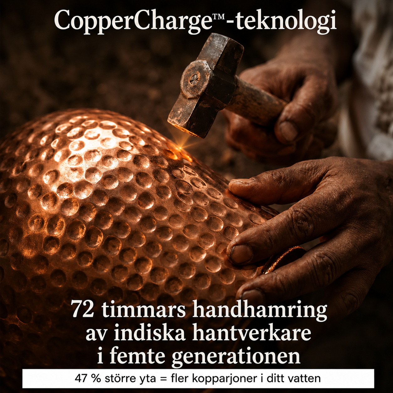 Cu Nordic™ - Kopparflaska | Naturligt renare vatten – helt utan plast