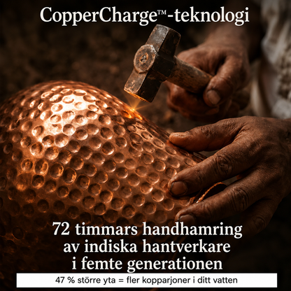 Cu Nordic™ - Kopparflaska | Naturligt renare vatten – helt utan plast